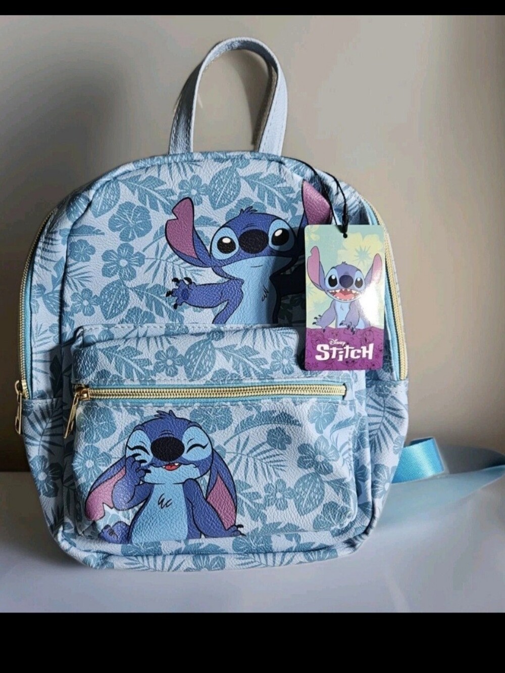 Lilo & Stitch Mini Backpack Purse 10" Faux Leather Authentic Trending Disney